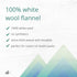 Home Health Wool Flannel - 100% White Wool, Extra Thick Weave, Unbleached, No Synthetics, For Castor Oil Packs, Reusable - Cruelty-Free, Eco-Frien...