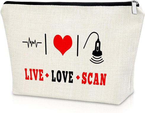 Sonographer Gifts Appreciation Gifts for Women Makeup Bag Thank You Gift for Friends Retirement Gift for Her Radiologist Gift Thank you Gift Chris...