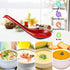 Comicfs Asian Soup Spoons - 8 Piece Set, Large Japanese Soup Spoons for Soba, Rice, Pho, Ramen, Won Ton, Hook Style (Red & Black)...