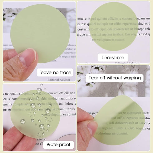 ASTARON Transparent Sticky Notes, 200Pc Cute Morandi Clear Sticky Note Tabs Translucent Index for Book Annotation Page Markers Bible Journaling Ac...