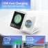 for Samsung Galaxy Z Flip Wireless Charger-2 in 1 Foldable Travel Charging Station, Portable Fast Charger Stand for Samsung Galaxy Z Flip 6/5/4/3,...