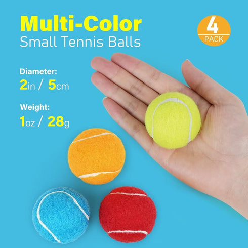 PrimePets Mini Tennis Balls for Dogs, 2 Inch Squeaky Dog Toys, Interactive Dog Toy Balls for Indoor Outdoor, Dog Squeaky Toys for Small & Medium D...