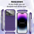 Losin Heat Dissipation Phone Case for iPhone 14 Pro Max with Window Glass Camera Lens Protection Frameless Breathable Cooling Hollow Design Slim B...