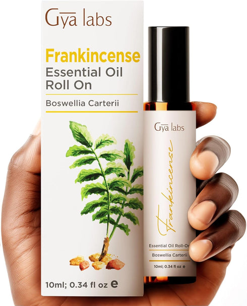 Gya Labs Frankincense Essential Oil Roll On for Skin - Made with 100% Pure Frankincense Oil Essential Oil for Body Aches, Stiffness, Aromatherapy ...