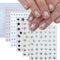 Star Nail Sticker 6 Sheets Gold Sliver Star Nail Art Stickers 3D Self-Adhesive Diamond Star Nail Decals Glitter Star Nail Charms Stickers Shiny Si...