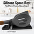Zulay Kitchen Silicone Utensil Rest - BPA-Free, Durable Spoon Rest with Drip Pad - Heat-Resistant Spoon Rest for Stove Top - Spoon Rest for Kitche...