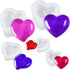 NiArt Valentine's Day Epoxy Resin 3D Heart Shape DIY Casting Art Craft Soft Silicone Molds 5 Shapes Shiny Multifunctional Handmade Tool Agate Jewe...