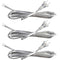 Clear Lamp Cord,8 Feet Length Silver Replacement Lamp Cords for Lamp Repair Fix DIY Project, Rewire Electrical Cable Cord with Plug, Tinned End Le...