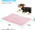 Dog Bed Mat, Reversible Crate Pad for Medium Small Dogs, Machine Washable, Portable and Soft Pet Bed Pad/Mat for 22-inch Kennel-Pink...