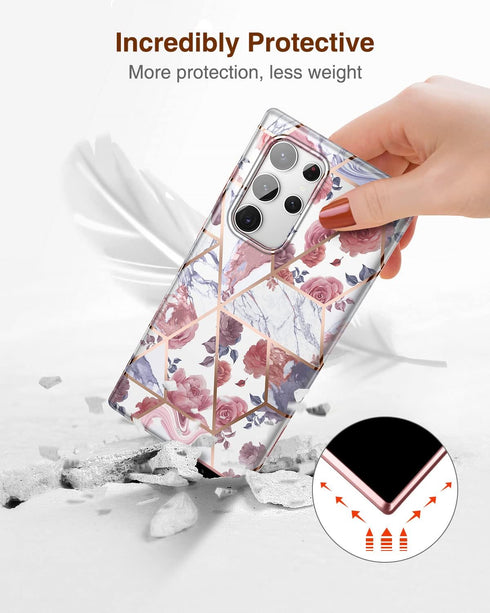 SURITCH for Samsung Galaxy S22 Ultra Case, Built-in Screen Protector for Samsung S22 Ultra 5G Case Full Body Protection Shockproof Rugged Bumper S...
