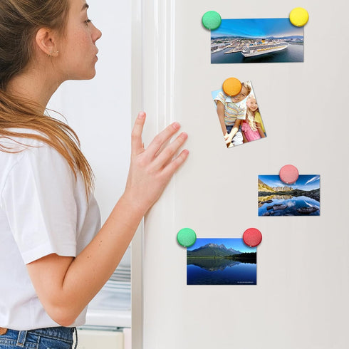 Qualsen Fridge Magnets, 30pcs Refrigerator Magnets, Small Magnets for Whiteboard Magnets for Kids, Mini Cute Magnets for Fridge Magnet, Locker, Wh...