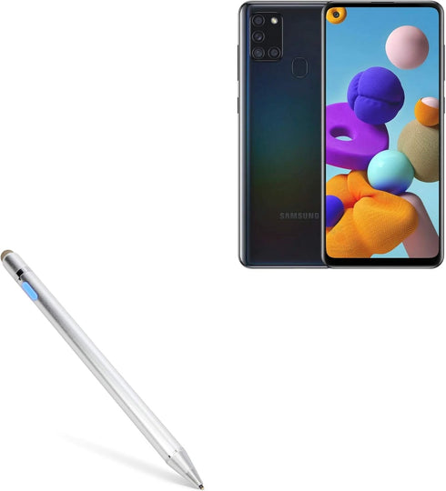 BoxWave Stylus Pen for Samsung Galaxy A21s (Stylus Pen AccuPoint Active Stylus, Electronic Stylus with Ultra Fine Tip for Samsung Galaxy A21s - Me...