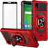 Ailiber Case for TCL ION Z, Cricket TCL IONZ Phone Case with Tempered Glass Screen Protector, Ring Kickstand for Magnetic Car Mount, Military Grad...