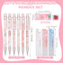 30 Pcs Kawaii Peach Mechanical Pencil Set Include 12 Mechanical Pencils 6 Cute Peach Erasers 12 Tube HB Pencil Refills First Day of School Back to...