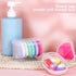 4 Pcs Makeup Sponge Holder Case, Beauty Blender Holder Cosmetic Egg Makeup Sponge Powder Puff Protective Container Storage Box for Travel (Transpa...
