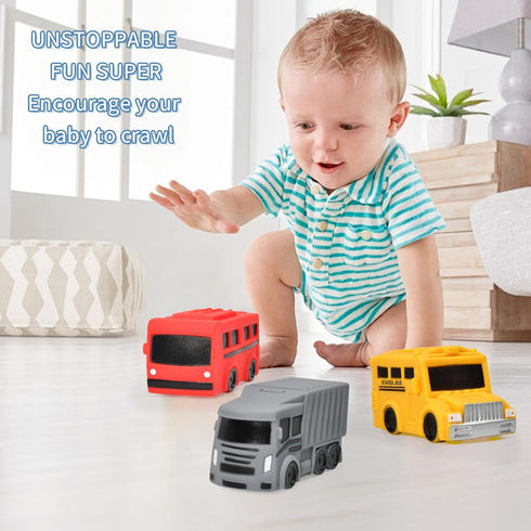 Baby Bath Toys for Kids Ages 1-3,Car Mold Free Bath Toys for Infants Toddlers,No Hole Bathtub Toys for Tub, Beach, Pool Safety Soft Infant Baby Fl...
