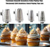Extra Large Piping Nozzles, 1M 1B 2D# 9FT Seamless Stainless Steel Piping Icing Tips for Cakes...