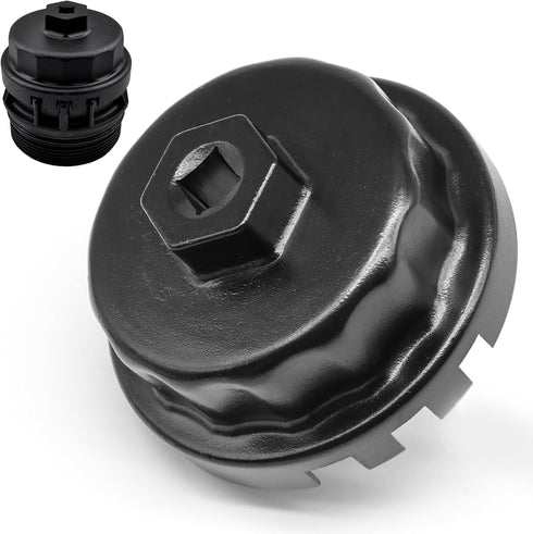 64 mm x 14 flutes Oil Filter Wrench Removal tool Compatible with Toyota Lexus (Black)...