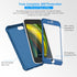 ORETECH Designed for iPhone 7 Plus & 8 Plus Case with 2 x Tempered Glass Screen Protector, Carbon Fiber Texture Anti-Slip Hard PC + Soft TPU Phone...