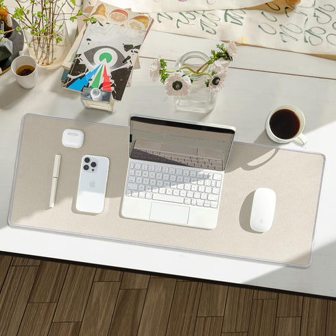 Waterproof Large Gaming Mouse Pad with Durable Stitched Edges, Non-Slip Rubber Base, Smooth Surface Mouse Mat Desk Pad for Home Office Gaming, 27....