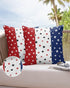 Waterproof Pillow Covers for Couch Throw Pillow Cases Set of 2, Independence Day Decorative Cushion Pillow Covers 18x18In,Indoor Outdoor Decoratio...
