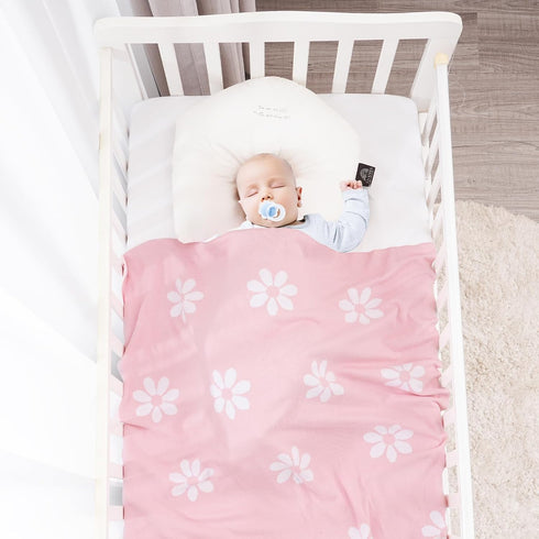 david's kids Cotton Knitted Baby Blanket, Cozy Lightweight Swaddle Blankets for Boys Girls Neutral, Luxurious Receiving Blanket for Shower Gift Re...