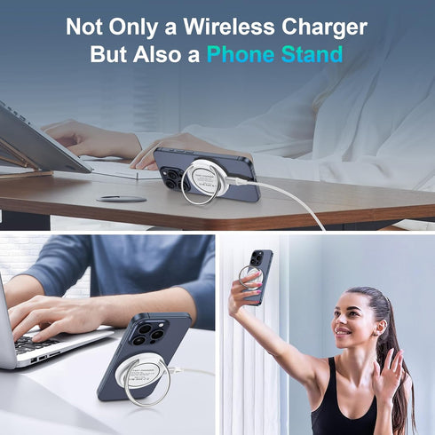 Pixel Wireless Charger Fast Charging Pad Desk Phone Charger for Pixel 9/9 Pro/8a/8/7a/7,15W Magnetic Wireless Charger Station Fast MagSafe Charger...