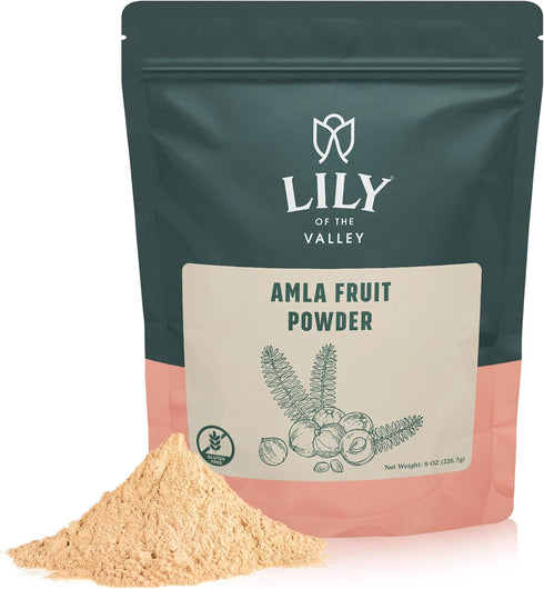 Lily of the Valley Amla Berry Powder (Amalaki) - Ideal for Cooking & Beauty Care - Rich in Antioxidant & Vitamin C - Natural, Vegan & Gluten-Free ...