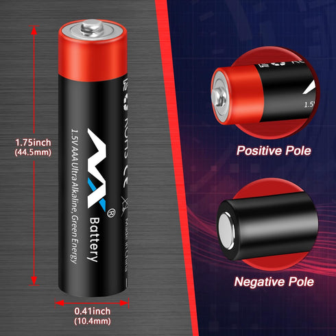 AAA Batteries,Ultra Long Lasting Alkaline Battery,with Long Lasting Power, 10-Year Shelf Life AAA Battery (36 Count)...