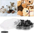 Mushroom Domed Black 184pcs DIY Plastic Eyes, Buttons, Artificial Animal Sewing Buttons for Art Toys Art Craft Craft Supplies...
