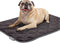 Paw Inspired Washable Padded Crate Mats for Dogs | 29” x 18” Pad, Fits 30-inch Kennels | Leakproof, Waterproof Bottom, Plush Pet Beds (Gray)...