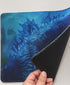 Blue Heat Ray Dinosaurs T-rex Computer Mouse Pad Cool 12x10 Inches Table Mat for Gaming Office for Godzilla...