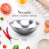 Alpine Cuisine 0.75-Quart Stainless Steel Kitchen Mixing Bowls, Salad Bowls Heavy Duty Deeper Edge, Dishwasher Safe Storage Bowls, Premium Polishe...