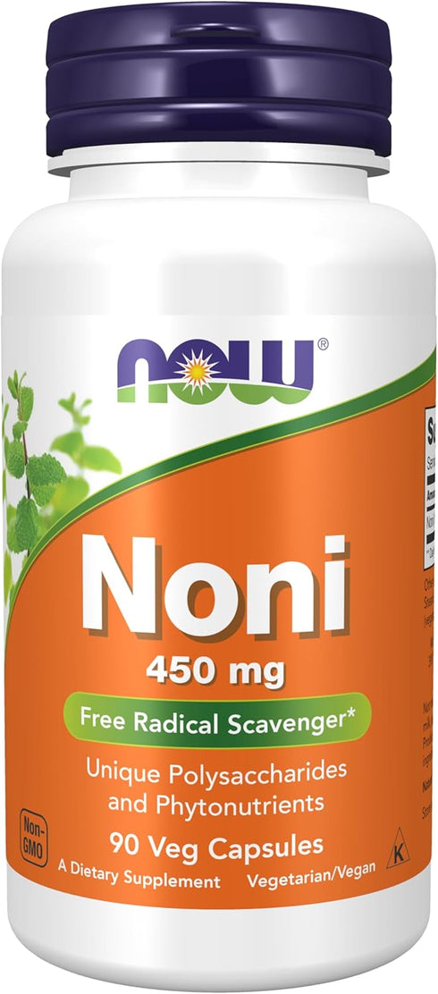 NOW Supplements, Noni (Morinda citrifolia) 450 mg, Free Radical Scavenger*, 90 Veg Capsules...
