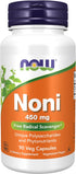 NOW Supplements, Noni (Morinda citrifolia) 450 mg, Free Radical Scavenger*, 90 Veg Capsules...