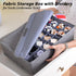 AARAINBOW 2 Packs Underwear Socks Ties Storage Organizer with Lids Foldable Closet Drawer Organizer 60 Cells, Fabric Wardrobe Divider Storage Boxe...