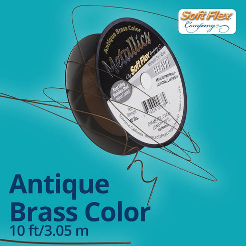 Soft Flex 49 Strand Beading Wire - Heavy 0.24 Diameter - 30 Feet Nylon Design Wire...