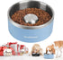 PetPrime Stainless Steel Slow Feeder Dog Bowls Non Slip Spill Proof Metal Slow Eating Dringking Weighted Bowl Cats Pet Food Water Dish Feeding for...