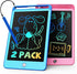 TEKFUN 2 Pack LCD Writing Tablet for Kids, 8.5 Inch Blue+Pink Doodle Board Drawing Board Drawing Tablet with Lanyard, Educational Kids Easter Todd...