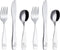 Exzact Kids Flatware 6 Pieces Stainless Steel Children Silverware 2 x Forks, 2 x Knives, 2 x Spoons,Toddler Utensils, Dishwasher Safe, 24 Months+ ...