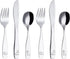 Exzact Kids Flatware 6 Pieces Stainless Steel Children Silverware 2 x Forks, 2 x Knives, 2 x Spoons,Toddler Utensils, Dishwasher Safe, 24 Months+ ...