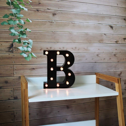 Light Up Black Alphabet Marquee Letters Sign LED Marquee Number Lights Sign for Night Light Home Bar Christmas Lamp Birthday Party Wedding Decorat...