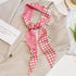 4 Pack Purse Scarf for Bags Silk Head Scarf for Hair Handbag Women Scarfs Band Hair Neck Scarves Fashion Gifts,04...