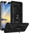 Androgate for Samsung Galaxy Note 8 Case with 3D PET Screen Protectors, Military-Grade Metal Ring Holder Kickstand 15ft Drop Tested Shockproof Cov...