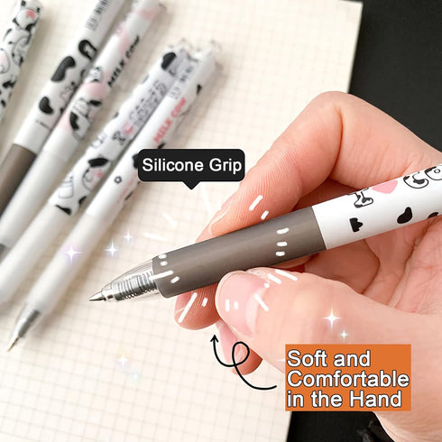 Cute Pens Kawaii 0.5mm Black Ink Gel Pens Fine Point Smooth Writing Ballpoint for Office School Supplies Nice Fun Gifts for Kids Girls Women Pens ...