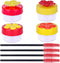 SAVITA Hand Feeding Hummingbirds, 4pcs Hummingbird Hand Feeder Mini Flower Hummingbird Feeder with 4pcs Cleaning Brushes for Outdoor...