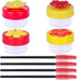 SAVITA Hand Feeding Hummingbirds, 4pcs Hummingbird Hand Feeder Mini Flower Hummingbird Feeder with 4pcs Cleaning Brushes for Outdoor...
