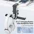 KDD Headphone Hanger with USB Charger - Dual Headset Stand with Removable Hooks - Under Desk Charging Station with 3USB & 1 Type C - iWatch Stand ...