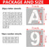 7 Inch Letter Stencils and Numbers, 36 Pcs Alphabet Art Craft Stencils, Reusable Plastic Art Craft Stencils for Wood, Wall, Fabric, Rock, Signage,...