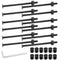 M6 x 110mm Bunk Bed Bolts, Hex Drive Socket Furniture Barrel Screws Bolt Nuts Furniture Crib Baby Bed Bolt with Wrench(Black, 12 Pcs)...